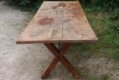 05092017Antique 18thCentury Elm and Sycamore Refectory Table 33w 87w 29h _8.jpg